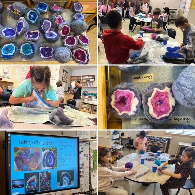 Felting in Grade 3