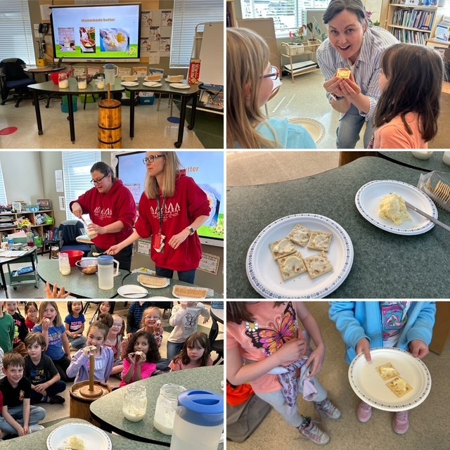 Churning butter in grade 1