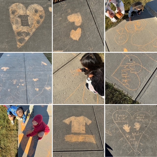 Orange Shirt Day Chalk
